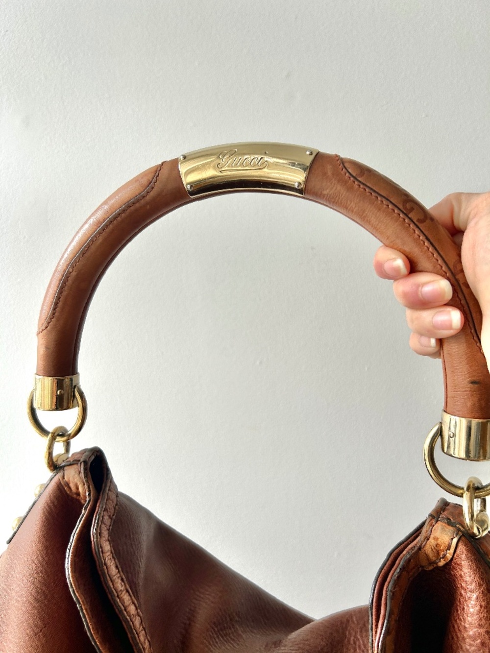 Gucci Indy brown bag *AUTHENTICATED* - Picture 7 of 12